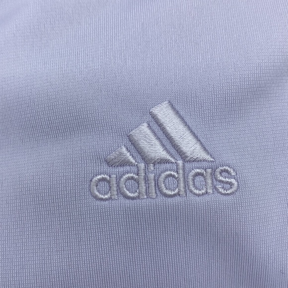 Girls Adidas track jacket. Pastel purple with rainbow stripes. - Picture 16 of 16